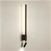 Jadssox illuminazione da parete lineare faretto da parete a LED lampada da comodino orientabile, applique da parete moderne faretti da parete girevoli da 7W per camera da letto soggiorno luci da paret