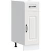 vidaXL Base da Cucina Kalmar Bianco in Legno Multistrato, Mobile Base lavello, Mobile Cucina Base con cassetto, Mobile Base lavello