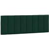 vidaXL Cuscino Testiera Hanko Verde Scuro 120 cm in Velluto