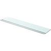 vidaXL Mensole in Vetro Trasparente 2 pz 90x15 cm