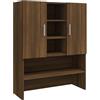 vidaXL Mobile per Lavatrice Rovere Marrone 70,5x25,5x90 cm