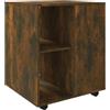 vidaXL Armadietto con Ruote Rovere Fumo 60x53x72 cm Legno Multistrato