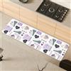 Comart - Tappeto Cucina Malaga - Passatoia 100% PVC - Antimacchia - Antiscivolo - Impermeabile - Tappetino Lavabile in Lavatrice - Corsia Moderna per Cucina e Corridoio - Lavanda - 55x170 cm