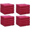 Betz 20 Lavette salvietta asciugamano per il bidet Neapel 100% cotone misure 30 x 30 cm diversi colori (rosso cranberry)