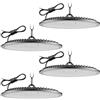 Litglobe Faretto LED UFO 500W 4 Pezzi,6500K Bianco Freddo UFO Lampada da Officina Industriale,50000LM Super Luminose LED Industriale Faretto,IP65 Impermeabile Lampada da Garage per Fabbrica Officina Fienile