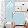Hixingo Piastrelle Adesive Cucina Bagno Tinta Unita 20 Pezzi Mattonelle Adesive Cucina Piastrelle Bagno Adesivi PVC Pannelli Decorativi per Mobili e Pareti (Acqua,20x20cm)
