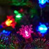 Lights4fun - Ghirlanda di luci LED da 30 m con 300 luci retrò per albero di Natale, accoppiabile, per interni ed esterni, multicolore, alimentata elettricamente, ghirlanda luminosa per esterni