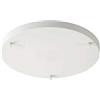 DC VOLTAGE Rosone da soffitto in metallo, 3 uscite multiple, Ø 200 mm. Perfetto per lampade a sospensione, offre soluzioni di illuminazione moderne, personalizzabili ed eleganti. (Bianco rotondo)