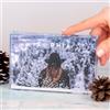 Wanapix | Palla di Neve Personalizzata con 2 foto | Palla di Neve con Foto e Testo| Regalo per Natale/Compleanni/San Valentino| Ficchi di Neve | 15x10 cm
