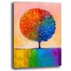 Printerland Quadro Moderno Verticale ALBERO della VITA Colori Astratto Quadri moderni soggiorno da Parete XXL grande Stampa su tela Canvas Decorazione Murale muro Arredo Camera letto Cucina (30x40 cm, 7)