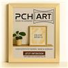 PCH[art] Cornice portafoto Premium da 40 mm in MDF - Oro metallizzato in 80 x 110 cm - con vetro sintetico antiriflesso - Formato verticale e orizzontale - Montaggio a parete & Supporto da tavolo - Design