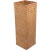 Alasum Vaso Decorativo in Vimini Intrecciato Stile Vintage Europeo, Vaso Alto in Rattan per Fiori Secchi, Porta Composizioni Floreali Compatto per Arredamento Casa