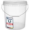 Garronda Secchio con Coperchio 30 L per la conservazione di Prodotti Alimentari e chimici 5 Pezzi Trasparente GD-0072