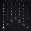 Spetebo Tenda luminosa a LED con fiocco di neve, 120 x 70 cm, 47 LED, luce bianca calda, per finestra
