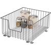 bremermann Cestello estraibile per armadio larghezza 40 cm con ripiano, con guide telescopiche, ideale per cucina, bagno e camera da letto, in metallo (Grigio)