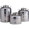 SANSONE Contenitore AGGRAPPATO Olio Fusto Alimentare Acciaio DAMIGIANA BIDONE (30 Litri)