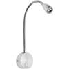 Operitacx LED Lampada da Letto Collo di Cigno Flessibile 3W Alluminio Montaggio a Muro, Luce per Libri e Comodino, Moderno