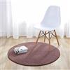 Fouriding Tappeto Rotondo Tappeti Tappetino Colore Puro Bambino Camera da Letto Soggiorno Cucina Cucina Moderno Non Antiscivolo Yoga Decorazioni Cammello