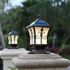 XINYASEE Lampade a colonna in metallo vintage in alluminio, E27 Luce esterno esterni Piedistallo,Lampada a colonna Park Villa,impermeabile Luce del pilastro del portico (grandi dimensioni :46CM)