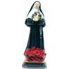 Generico Statua di Santa Rita da Cascia, altezza 13 cm, resina dipinta a mano