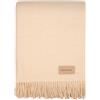 Menique 100% Lana Coperta MILANO 125x180 cm Naturale, Plaid Extra Fine Spessa per Autunno