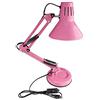 Millelucciole Lampada da scrivania led E27 braccio snodabile orientabile luce da tavolo base con morsetto incluso (Rosa)