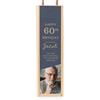 Wanapix | Cassetta in Legno per Vino Personalizzata | per Bottiglie Singola (non inclusa) | Scatola Vino Legno | Coperchio Scorrevole | 11x38x10 cm | Compleanno