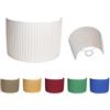 Imperato Illuminazione Paralume ventolina in tessuto per lampada e applique da parete fatto interamente a mano in 2 misure e 12 colori (Arancione, 15 cm (attacco E14))