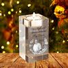 TATLETATLE Portacandele in cristallo con foto/personizzata 3D, incisione commemorativa, regalo amorevole