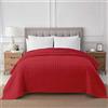 IlGruppone Passione Casa Trapuntino Coperta Primaverile Bicolore Trapunta Anallergica Piumino Mezza Stagione Antiacaro Colorato Tinta Unita Microfibra Manopesca Duck Friendly(Singolo)