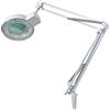 Velleman Lampada con lente d'ingrandimento e morsetto, luce 22 W con braccio orientabile, ingrandimento 2,25x, lente 5 diottrie 120 mm, per hobby, lettura e lavori di precisione