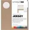 schlafgut Easy Jersey, lenzuola con angoli 90x190 cm a 100x200 cm, 100% cotone biologico, certificato ÖKO TEX, Sand Light
