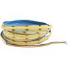 Vrabocry CCT COB striscia LED 5 m, dimmerabile, bianco caldo, 2700 K-6500 K, 604 LEDs/m, DC24 V, larghezza 10 mm, per camera da letto, cucina, casa, illuminazione fai da te