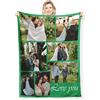 DZWSZ Coperta Personalizzata con Foto Collage, Coperta Estiva, Regali Personalizzati Per Natale, Compleanni, Anniversario Per Mamma Amica Fidanzata Nonna, si Adatta al Divano,Alla Camera Da Letto