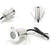 puntoluceled Set 5 Faretti Segnapasso LED IP68 1W Luce Naturale 12/24V - Incasso esterno per scale, giardino, vialetti e pavimento
