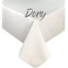 Tex family Tovaglia in Cotone Pesante Made in Italy - UNITA BEIGE ECRÙ Rettangolare, Lavabile - Elegante e Resistente per Casa e Ristorante - Cm. 140x360 x24 persone