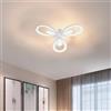buybuy Lampadario LED 49W, Telecomando 2.4G, Luce Regolabile 4700lm BBLED009