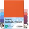 etérea Himmlische Qualität etérea Jersey lenzuolo con angoli 200x220-200x220cm Arancione Epaisseur 15-25 cm - 100% Cotone - Oekotex materasso Letto copripiumino - lenzuola 200x220cm - 200x220cm Terra