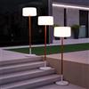 newgarden Chloe-- Lampada da terra a LED solare da pianta, regolabile in altezza, con telecomando H155 cm, colore: bianco