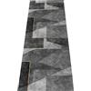Siunwdiy Tappeto cucina nero passatoia cucina antiscivolo lavabile tappeto ingresso interno moderno tappeto cucina 4 metri tappeti per cucina lunghi (100x400cm, Nero)