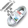 DMS Filo per stendere il bucato da esterno 10Mt x d.4,5 Resistente. Cavetto in acciao rivestito, stendibiancheria Made in Italy (10 MT)