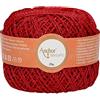 Anchor 4716000-00318 - Filato per uncinetto, 80% viscosa, 20% poliestere metallizzato, rosso, 100 m, 34 g