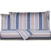 Smart Deco Home Set copripiumino federe letto parure copripiumino stampa fantasia 100% cotone Made in Italy MATRIMONIALE RIGA MAXI AZZURRO