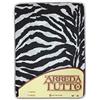 Tex family TELO ARREDO COPRITUTTO GRAN FOULARD COPRILETTO COPRIDIVANO TESSUTO ZEBRATO - 2 PIAZZE