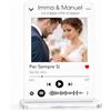 Gicaprice Targa in Plexiglass Personalizzata Stile Spotify con Foto e Titolo Canzone - Idea Regalo Romantica per Anniversario, San Valentino, Compleanno