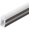 Jandei - Profilo flessibile in silicone 3 metri per strisce LED fino a 10 mm di larghezza. Diffusione sferica di luce, emissione laterale 10 mm x 17 mm - IP67 per esterni (profilo 3 metri)