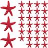 AUEAR, Confezione da 30 stelle marine in resina rossa rosa da 4,6 cm, decorazione per artigianato fai da te