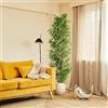 Blaine - Pianta artificiale realizzata in materiali naturali, ideale per la decorazione della casa (180 cm, bambù orientale)