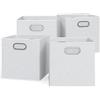 Vicco Scatola pieghevole, Bianco, 30 x 30 cm