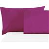 BANZAII TEXTILE INNOVATOR ONLINE Banzaii Coppia Federe Cuscini Letto in Microfibra 50x80 cm, Anallergiche, Antiacaro, Made in Italy, Mora